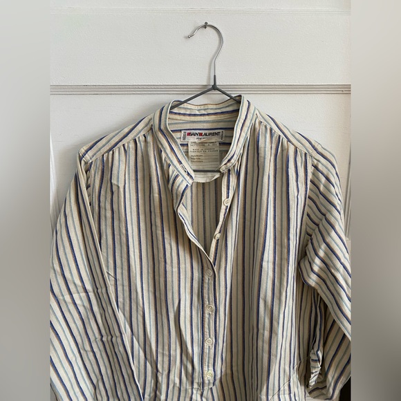 YSL Rive Gauche Striped Tunic Dress - Picture 5 of 13